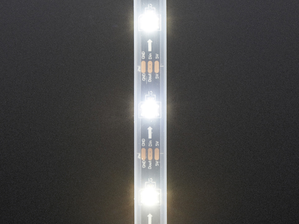 디바이스마트,LED/LCD > LED 인테리어조명 > LED 스트립,Adafruit,Adafruit NeoPixel Digital RGBW LED Strip - Black PCB 30 LED/m [ada-2828],30개의 LED가 달려있는 1M LED 스트립입니다. 투명 케이싱에 검정 플렉스 PCB로 구성되어있습니다.