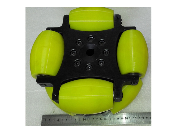 디바이스마트,기계/제어/로봇/모터 > 로봇부품 > 바퀴/휠 > 옴니 휠,NEXUS Robot,254MM HEAVYDUTY INDUSTRIAL OMNI WHEEL [NX-NW254A],무게 20kg, 적재용량 500kg/pcs의 254mm 옴니 휠입니다.