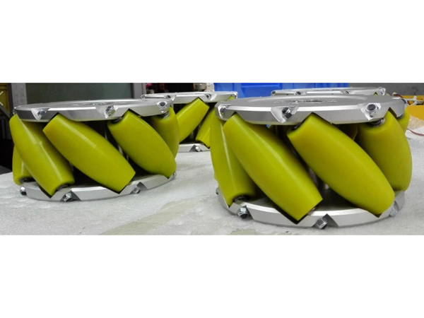 디바이스마트,기계/제어/로봇/모터 > 로봇부품 > 바퀴/휠 > 옴니 휠,NEXUS Robot,A SET OF 8INCH(203MM) HEAVYDUTY INDUSTRIAL MECANUM WHEEL [NX-NM203A],4개 1세트 , 무게 8kg/pcs, 적재용량 800kg/set의 203mm 옴니 휠입니다.