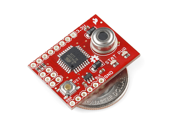 디바이스마트,MCU보드/전자키트 > 센서모듈 > 온도/습도 > 온도센서,SparkFun,SparkFun IR Thermometer Evaluation Board - MLX90614 [SEN-10740],8Mhz의 부트로더가 탑재된 제품으로 FTDI 인터페이스와 아두이노 환경을 통한 코드 업로드가 가능합니다.