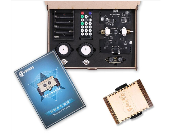 디바이스마트,오픈소스/코딩교육 > 아두이노 > 아두이노 교육용키트,ELECFREAKS,FreaksCar - Robot Starter Kit [EF08066],초음파 감지센서, IR 리모트 컨트롤, Light 트래킹, Line 트래킹 등 다양한 코스(영문)를 배워볼 수 있는 아두이노 주행로봇 교육 키트 / 납땜이 필요없어 편리하게 배워나갈 수 있습니다 / 배터리(6개의 AA배터리)는 포함되어 있지 않습니다 - 배터리 별매