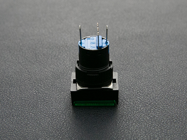 디바이스마트,스위치/부저/전기부품 > 스위치 > 푸쉬버튼 스위치 > 조광형 스위치,DFROBOT,Self Locking Lamp Press Button - Green [FIT0455-G],한번 눌르면 잠기면서 LED에 불이 들어오고 다시 한번 누르면 잠김이 해제되면서 불이 꺼지는 버튼입니다.