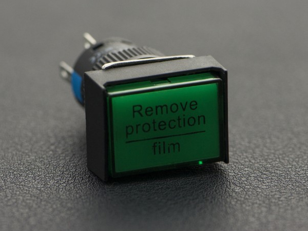 디바이스마트,스위치/부저/전기부품 > 스위치 > 푸쉬버튼 스위치 > 조광형 스위치,DFROBOT,Self Locking Lamp Press Button - Green [FIT0455-G],한번 눌르면 잠기면서 LED에 불이 들어오고 다시 한번 누르면 잠김이 해제되면서 불이 꺼지는 버튼입니다.