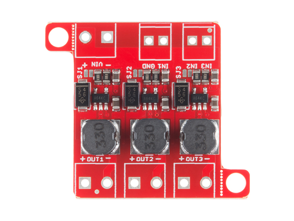 디바이스마트,LED/LCD > 드라이버/컨트롤러 > 드라이버 모듈,SparkFun,PicoBuck LED Driver [COM-13705],3개의 다른 채널에서 각각의 LED를 제어할 수 있는 모듈입니다. 디폴트 값으로 330mA의 전류가 세팅되어있습니다.