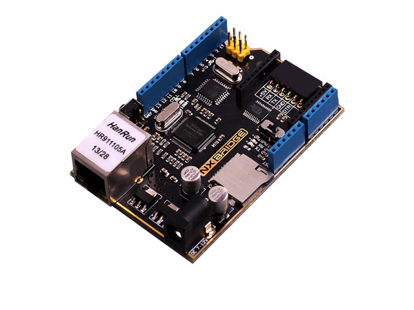 디바이스마트,오픈소스/코딩교육 > 아두이노 > 아두이노 호환보드,ELECFREAKS,아두이노 WIZnet 이더넷 통합보드 NX Bridge Kit  [EF01012],WIZnet 이더넷 포트, XBee 소켓, RJ45와 ATMega328이 통합된 보드 / Micro SD 소켓