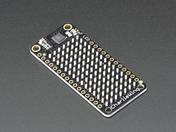 Adafruit 15x7 CharliePlex LED Matrix Display FeatherWing - White [ada-3138]