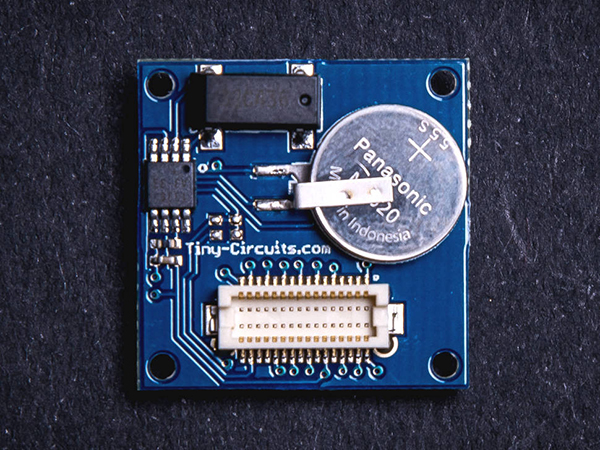 디바이스마트,오픈소스/코딩교육 > 파이썬/IoT 개발 보드 > TINYDUINO,TinyCircuits,REAL-TIME CLOCK TINYSHIELD [ASD2831-R],TinyDuino 보드에 RTC를 추가할 수 있습니다.
