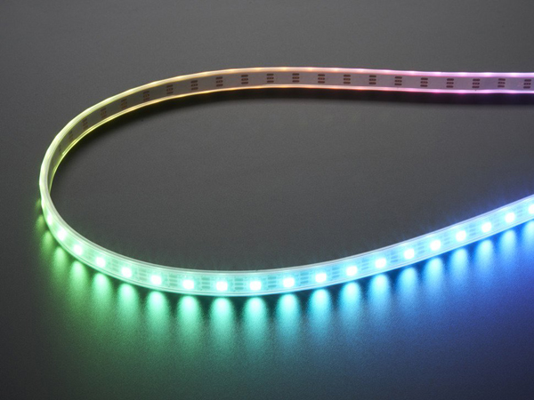 디바이스마트,LED/LCD > LED 인테리어조명 > LED 스트립,Adafruit,Adafruit NeoPixel Digital RGBW LED Strip - White PCB 60 LED/m 1m [ada-2846],미터당 60개의 RGBW LED로 구성된 스트립입니다.
