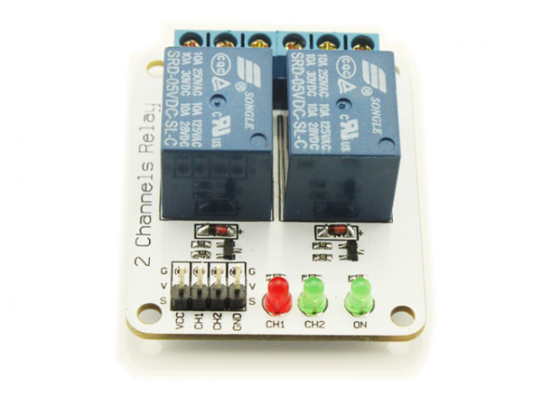 아두이노 2채널 릴레이 모듈 2 Channel 5V/12V Relay Module BK_RL2_01 [EF03003]