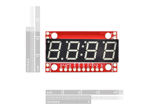 디바이스마트,MCU보드/전자키트 > 디스플레이 > 세그먼트,SparkFun,SparkFun 7-Segment Serial Display - White [COM-11629],4자리수 7 세그먼트 디스플레이로서 ATmega328 마이크로컨트롤러가 탑재되어 있어 각각의 7세그먼트 디스플레이는 두세개의 시리얼 라인으로 제어할 수 있게 하여 줍니다. -세그먼트 디스플레이는 시리얼TTL, SPI 시리얼, I2C 시리얼의 세가지 방법으로 제어가 가능합니다.