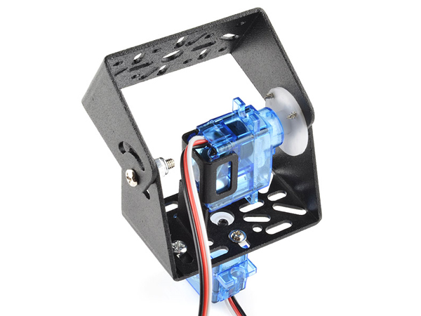 디바이스마트,기계/제어/로봇/모터 > 모터류 > 마운트/브라켓/허브/기어박스,SparkFun,Pan/Tilt Bracket [ROB-10335],팬, 틸트  브락켓입니다. 서보모터는 포함되어 있지 않습니다.