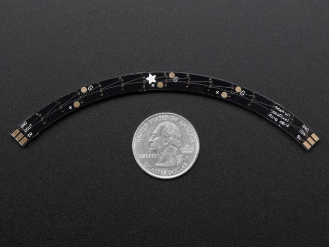 디바이스마트,LED/LCD > LED 인테리어조명 > 장식용 LED,Adafruit,NeoPixel 1/4 60 Ring - 5050 RGBW LED w/ Integrated Drivers - Warm White - ~3000K [ada-2873],1/4 60 LED RGBW 네오픽셀 링 Warm White 버전입니다. 하나의 원을 만들기 위해서는 4개부분이 필요합니다.