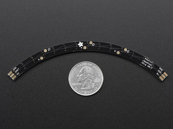 디바이스마트,LED/LCD > LED 인테리어조명 > 장식용 LED,Adafruit,NeoPixel 1/4 60 Ring - 5050 RGBW LED w/ Integrated Drivers - Natural White - ~4500K [ada-2874],1/4 60 LED RGBW 네오픽셀 링 Natural White 버전입니다. 하나의 원을 만들기 위해서는 4개부분이 필요합니다.