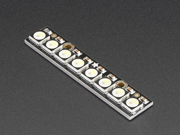 NeoPixel Stick - 8 x 5050 RGBW LEDs - Cool White - ~6000K [ada-2869]
