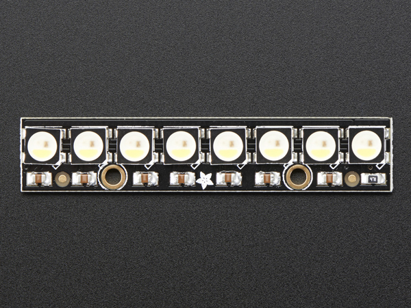 디바이스마트,LED/LCD > LED 인테리어조명 > 장식용 LED,Adafruit,NeoPixel Stick - 8 x 5050 RGBW LEDs - Cool White - ~6000K [ada-2869],RGB + Cool White RGBW 버전의 네오픽셀 스틱입니다.