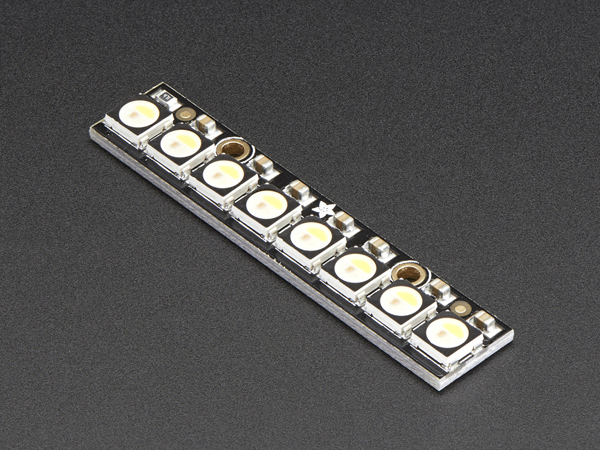 디바이스마트,LED/LCD > LED 인테리어조명 > 장식용 LED,Adafruit,NeoPixel Stick - 8 x 5050 RGBW LEDs - Warm White - ~3000K [ada-2867],RGB + Warm White RGBW 버전의 네오픽셀 스틱입니다.