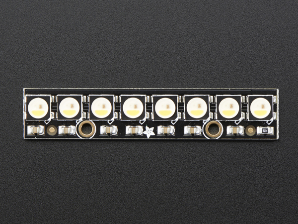 디바이스마트,LED/LCD > LED 인테리어조명 > 장식용 LED,Adafruit,NeoPixel Stick - 8 x 5050 RGBW LEDs - Warm White - ~3000K [ada-2867],RGB + Warm White RGBW 버전의 네오픽셀 스틱입니다.
