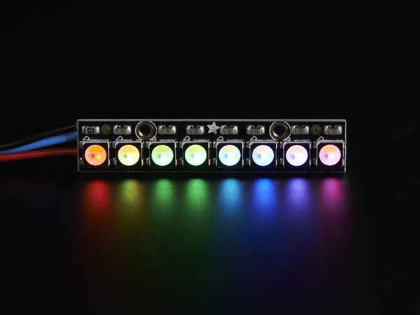 디바이스마트,LED/LCD > LED 인테리어조명 > 장식용 LED,Adafruit,NeoPixel Stick - 8 x 5050 RGBW LEDs - Warm White - ~3000K [ada-2867],RGB + Warm White RGBW 버전의 네오픽셀 스틱입니다.
