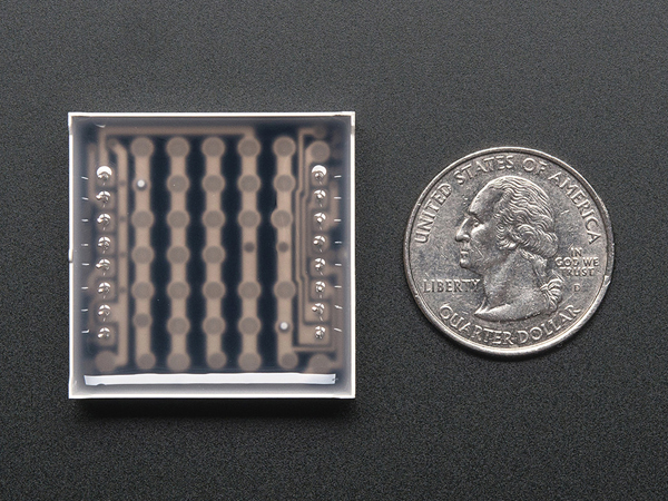 디바이스마트,LED/LCD > FND/도트매트릭스 > 도트매트릭스 > 8X8 도트매트릭스,Adafruit,Small 1.2' 8x8 Ultra Bright Yellow-Orange LED Matrix - KWM-30881CUYB [ada-1046],배열 : 8x8 / 사이즈 : 32x32x7mm / 전압 : 2.1V / 전력 : 70mW / 픽셀 : 64 / 색상 : 오렌지,옐로우(Orange,Yellow) / : 64