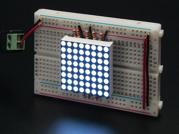 디바이스마트,LED/LCD > FND/도트매트릭스 > 도트매트릭스 > 8X8 도트매트릭스,,Small 1.2" 8x8 Ultra Bright White LED Matrix - KWM-30881CWB [ada-1613],배열 : 8x8 / 사이즈 : 32x32x7mm / 전압 : 3.2V / 전력 : 70mW / 픽셀 : 64 / 색상 : 화이트(White) / : 64
