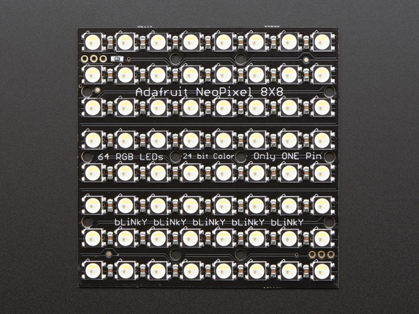 디바이스마트,LED/LCD > FND/도트매트릭스 > 도트매트릭스 > 8X8 도트매트릭스,Adafruit,Adafruit NeoPixel NeoMatrix - 64 RGBW - Cool White - ~6000K [ada-2872],배열 : 8x8 / 사이즈 : 71x71x3mm / 전압 : 5V / 픽셀 : 64 / 색상 : RGBW,쿨화이트(Cool White) / : 64