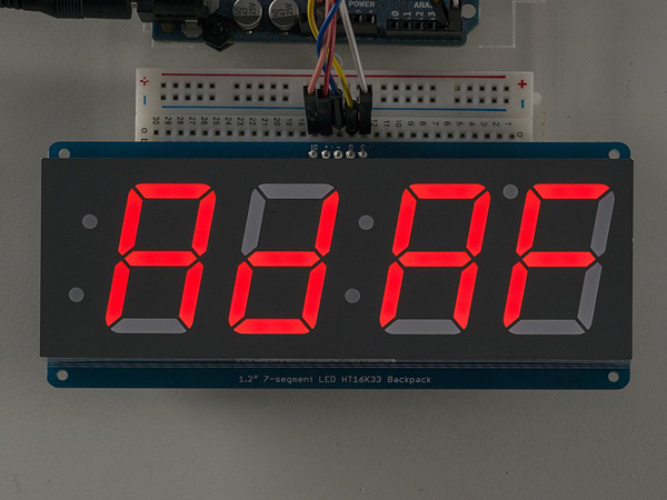 디바이스마트,LED/LCD > FND/도트매트릭스 > FND(세그먼트LED) > FND,Adafruit,Adafruit 1.2' 4-Digit 7-Segment Display w/I2C Backpack - Red [ada-1270],배열 : 4자리 / 사이즈 : 1.2inch / 색상 : 레드(Red) / :