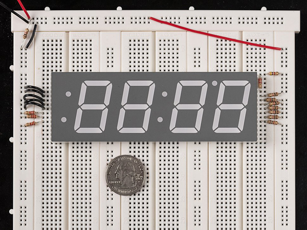 디바이스마트,LED/LCD > FND/도트매트릭스 > FND(세그먼트LED) > FND,Adafruit,Yellow 7-segment clock display - 1.2' digit height [ada-1265],배열 : 4자리 / 사이즈 : 120mmx41mm / 전류 : 20mA / 색상 : 옐로우(Yellow)