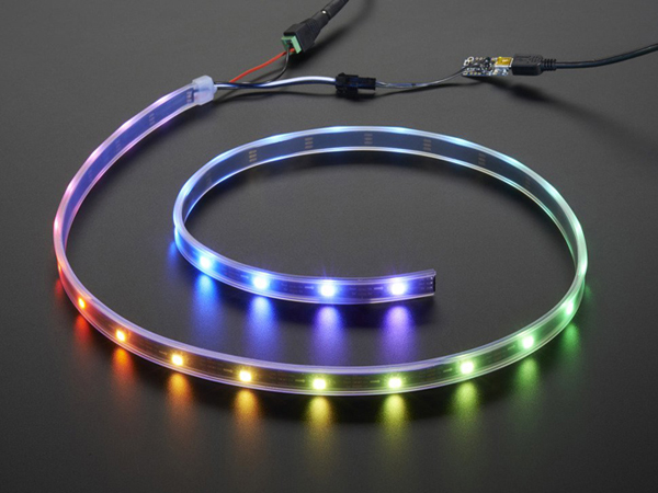 Adafruit NeoPixel LED Strip Starter Pack - 30 LED meter - Black [ada-2562]