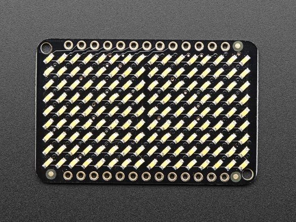 디바이스마트,LED/LCD > LED 인테리어조명 > LED 모듈,Adafruit,LED Charlieplexed Matrix - 9x16 LEDs - Warm White [ada-3162],모든 Feather 보드와 호환 가능한 15x7 lED 매트릭스 디스플레이입니다. Charlieplex 드라이버가 탑재되어있으며 I2C에서 동작합니다.