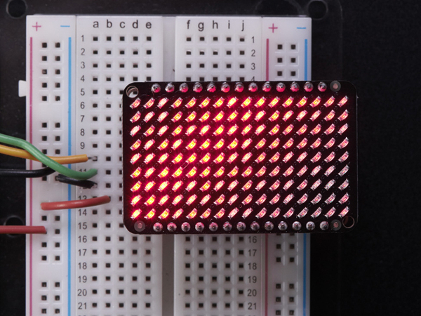LED Charlieplexed Matrix - 9x16 LEDs - Red [ada-2947]