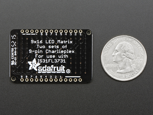 디바이스마트,LED/LCD > LED 인테리어조명 > LED 모듈,Adafruit,LED Charlieplexed Matrix - 9x16 LEDs - Red [ada-2947],Adafruit 16x9 Charlieplexed PWM LED Matrix Driver - IS31FL3731에서 사용가능한 16x9 charlieplexed PWM LED 매트릭스 드라이버입니다. 어떠한 저항이나 드라이버 칩도 필요하지 않고 바로 사용가능합니다.