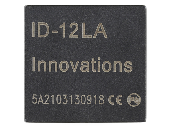 디바이스마트,오픈소스/코딩교육 > 아두이노 > 통신모듈,SparkFun,RFID 리더, RFID Reader ID-12LA (125 kHz) [SEN-11827],안테나가 내장된 제품으로 125KHz RFID 카드를 읽을 수 있습니다.
