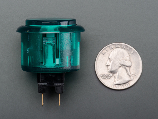 디바이스마트,스위치/부저/전기부품 > 스위치 > 푸쉬버튼 스위치 > 비조광형 스위치,Adafruit,Arcade Button - 30mm Translucent Green [ada-475],직경 30mm 의 반투명한 아케이드 푸쉬버튼입니다.