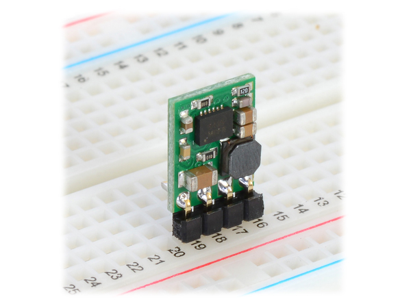 디바이스마트,전원/파워/배터리 > DC-DC 컨버터 모듈 > 강하형 모듈(외장) > 비절연 스위칭 모듈,Pololu,Pololu 3.3V, 500mA Step-Down Voltage Regulator D24V5F3 #2842,외장형 / 고정출력전압 / 1ch 출력 / 강하형 스위칭 컨버터 / 입력전압 : 3V~36V / 출력전압 : 3.3V / 출력전류 : 500mA / 변환효율 : 80%~93% / 스위칭 주파수 : 500kHz / 입력단자 : 스루홀 / 출력단자 : 스루홀 / 패키지 : PCB