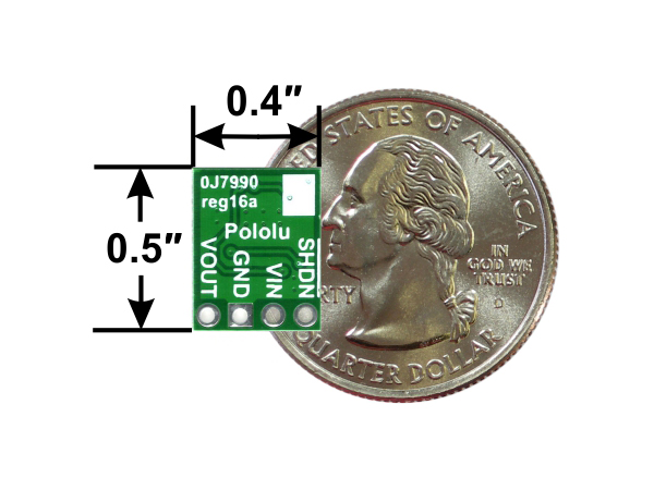 디바이스마트,전원/파워/배터리 > DC-DC 컨버터 모듈 > 강하형 모듈(외장) > 비절연 스위칭 모듈,Pololu,Pololu 5V, 500mA Step-Down Voltage Regulator D24V5F5 #2843,외장형 / 고정출력전압 / 1ch 출력 / 강하형 스위칭 컨버터 / 입력전압 : 3V~36V / 출력전압 : 5V / 출력전류 : 500mA / 변환효율 : 80%~93% / 스위칭 주파수 : 500kHz / 입력단자 : 스루홀 / 출력단자 : 스루홀 / 패키지 : PCB