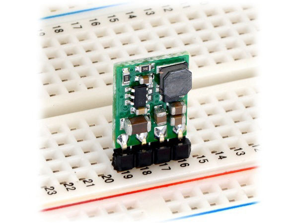 디바이스마트,전원/파워/배터리 > DC-DC 컨버터 모듈 > 강하형 모듈(외장) > 비절연 스위칭 모듈,Pololu,Pololu 9V, 300mA Step-Down Voltage Regulator D24V3F9 #2099,외장형 / 고정출력전압 / 1ch 출력 / 강하형 스위칭 컨버터 / 입력전압 : 11V~42V / 출력전압 : 9V / 출력전류 : 300mA / 변환효율 : 80%~90% / 스위칭 주파수 : 1.25MHz / 입력단자 : 스루홀 / 출력단자 : 스루홀 / 패키지 : PCB