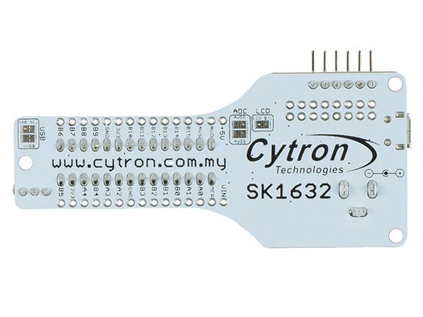 디바이스마트,MCU보드/전자키트 > 프로세서/개발보드 > PIC,Cytron,16-bit or 32-bit PIC Start-Up Kit [SK1632],28핀, 3.3V 환경에서 작동하며, 16비트, 32비트 PDIP PIC 마이크로컨트롤러와 적합합니다. 입력전압은 7~15VDC 입니다.