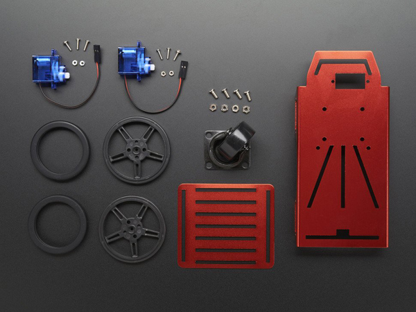 디바이스마트,MCU보드/전자키트 > 교육용키트/로봇 > 교육용로봇/자동차,Adafruit,Mini Robot Rover Chassis Kit - 2WD with DC Motors [ada-2939],2개의 바퀴가 장착된 주행 로봇입니다. 4~6 VDC모와 휠로 구동됩니다.