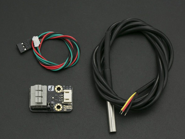 디바이스마트,MCU보드/전자키트 > 센서모듈 > 온도/습도 > 온도센서,DFROBOT,아두이노 DS18B20 방수 온도센서 키트 [KIT0021],젖은 조건에서 편리하게 측정 할 수 있도록 방수 처리된 DS18B20 센서 기반의 키트 / 3.0 - 5.5V 호환 가능 / Gravity: Waterproof DS18B20 Sensor Kit