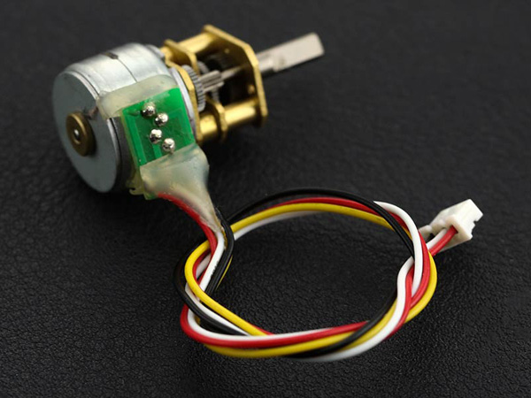 디바이스마트,기계/제어/로봇/모터 > 모터류 > 스텝모터,DFROBOT,메탈 기어드 마이크로 스텝모터(12V 0.6kg.cm) [FIT0503],정확한 회전 제어를 필요로 하는 3D 프린터 사용에 적합한 모터 입니다. (기어비 : 100:1, 5-12V/DC) / Micro Metal Geared Stepper Motor (12V 0.6kg.cm)