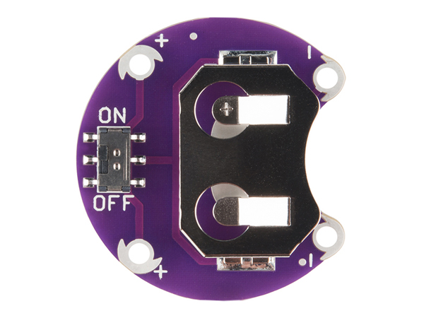 디바이스마트,MCU보드/전자키트 > 전원/신호/저장/응용 > 웨어러블 > 기타 부품,SparkFun,릴리패드 배터리 홀더 LilyPad Coin Cell Battery Holder - Switched - 20mm [DEV-13883],CR2032와 같은 20mm 사이즈의 코인전지 활용하기 위한 릴리패드 모듈