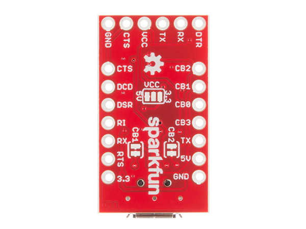 디바이스마트,MCU보드/전자키트 > 개발용 장비 > 기타 컨버터,SparkFun,FR231X SparkFun FT231X Breakout [BOB-13263],3.3V SparkFun FT231X Breakout board / 아두이노, 아두이노 호환 보드와 활용 가능 / 뒷면의 점퍼 납땜을 통해서 VCC 출력을 3.3V 또는 5V로 선택할 수 있음(기본:5V 기준) / 주의 : 입력 전압은 최대 3.3V, 최저 1.8V입니다