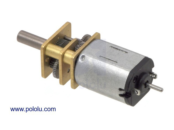 210:1 Micro Metal Gearmotor MP 6V with Extended Motor Shaft #2383