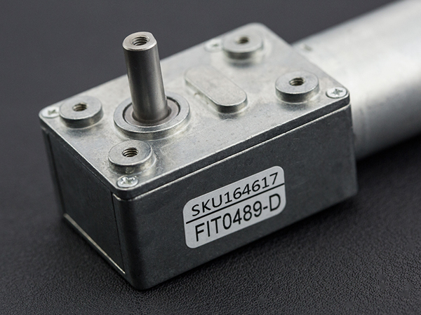 디바이스마트,기계/제어/로봇/모터 > 모터류 > 웜기어드 모터,DFROBOT,터보 금속 기어 웜 모터 - 12V 40RPM 8kg.cm [FIT0489-D],동작전압 : 6 ~15 V, 정격전압 : 12V, 무부하속도 : 40 RPM,  기어비 : 1:150 무게 : 167g