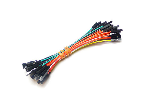 1 pin dual-female jumper wire 100mm (50pcs pack) [110990032]