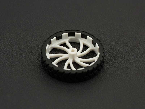 디바이스마트,기계/제어/로봇/모터 > 로봇부품 > 바퀴/휠 > 일반 바퀴,DFROBOT,N20 ABS 고무 바퀴 43x9mm - N20 ABS Rubber Wheel (1팩/2개) [FIT0494],미니 메탈 모터 샤프트에 장착 할 수 있도록 설계 되었으며, 내구성이 우수한 ABS 소재로 만들어진 고무바퀴 입니다.