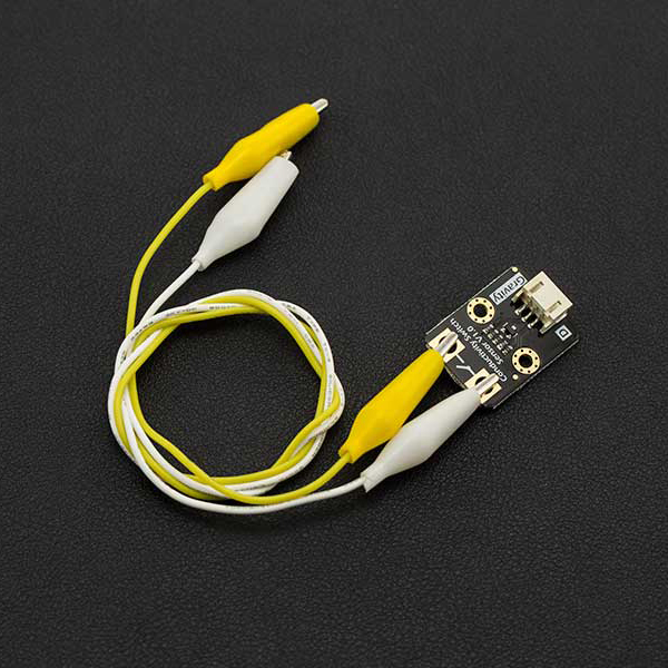 디바이스마트,MCU보드/전자키트 > 센서모듈 > 기울기/진동/충격/터치 > 지문/전도성/터치센서,DFROBOT,아두이노 전도센서 스위치 모듈 Conductivity Sensor Switch [SEN0223],물체에 전기 전도성을 감지하는데 사용할 수 있습니다. 동전, 금속 및 인체, 과일, 식물 등에도 감지 가능합니다.