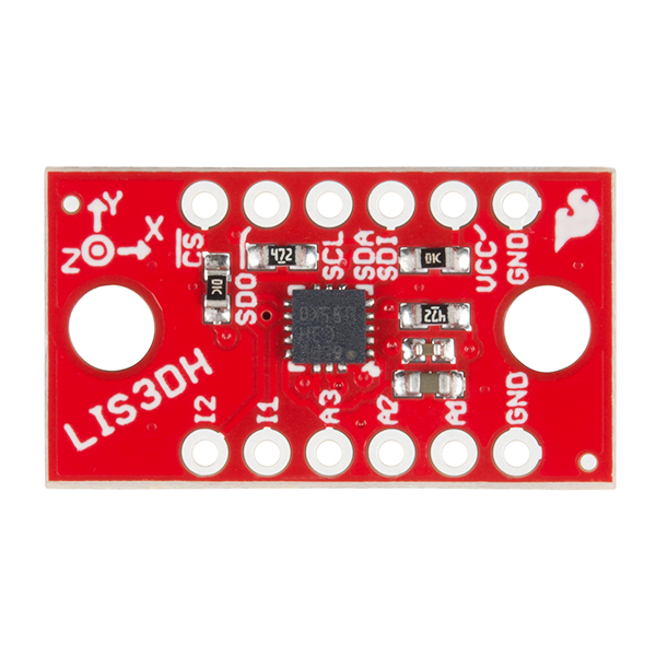 디바이스마트,MCU보드/전자키트 > 센서모듈 > 가속도/자이로/지자기센서 > 가속도센서,SparkFun,LIS3DH 3축 가속도 센서 모듈 SparkFun Triple Axis Accelerometer Breakout - LIS3DH [SEN-13963],저전력의 3축 가속도 센서 LIS3DH 칩셋 기반 / 12비트 해상도, 3자유도(3DoF - 3 Degrees of Freedom) / 1.7V