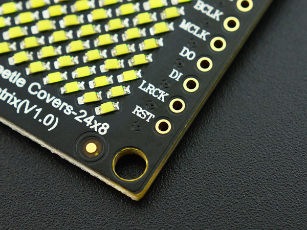 디바이스마트,LED/LCD > FND/도트매트릭스 > 도트매트릭스 > 기타 도트매트릭스,DFROBOT,FireBeetle 24×8 LED Matrix - White [DFR0484],배열 : 24x8 / 사이즈 : 24x58mm / 전압 : 3.3~5V / 픽셀 : 192 / 색상 : 화이트(White)