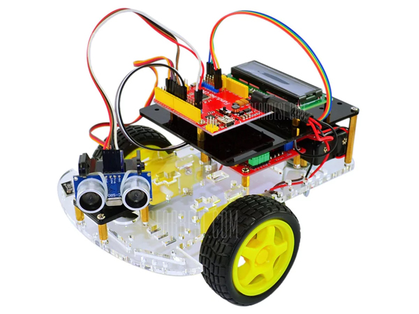 디바이스마트,오픈소스/코딩교육 > 아두이노 > 아두이노 교육용키트,KEYES,아두이노 Uno R3 스마트카 로봇 키트 3세대 [RT0008],새로 출시된 원격 초음파 스마트카 RT0008은 메인 제어 보드를 업데이트하였으며 Uno 컨트롤러를 사용하여 성능이보다 안정적입니다. 아두이노 Uno 호환보드, 초음파 센서 모듈, IR 리모트 컨트롤러, 1602 LCD, 모터 드라이버 모듈 등 다양한 부품이 모두 포함되어 있는 자동차 키트입니다. *반제품* 구매 후 별도의 조립이 필요합니다 / *배터리 미포함(별매)* 작동을 위해서는 2개의 18650 배터리가 별도로 필요합니다.